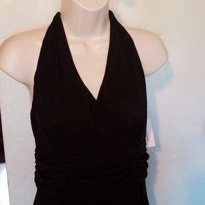 <Dress Barn> Halter Cocktail Party Dress, Black